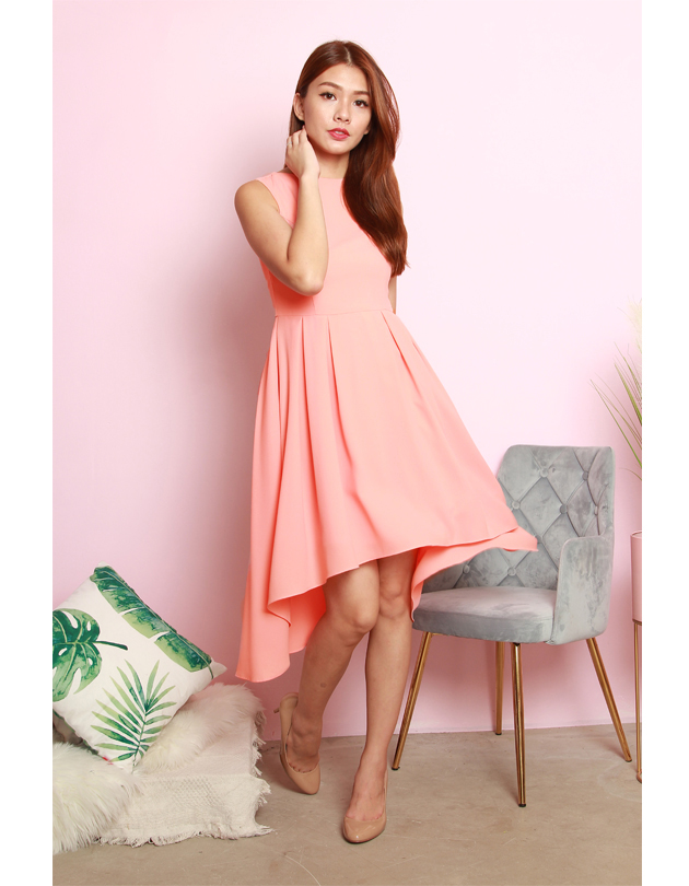 Summer Dress in Pastel Peach